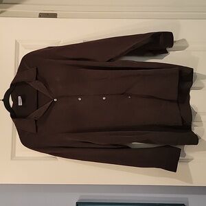 Laura Ashley Brown Silk Top